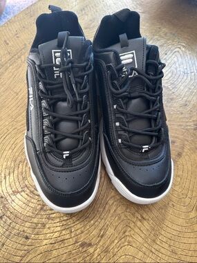 Fila Disruptor II Black & White Sneakers Shoes